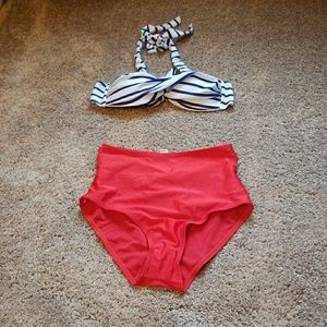2 Piece, high waisted swimsuit